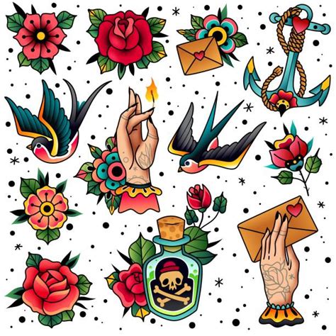 American Traditional Tattoo Flash Art Print | ubicaciondepersonas.cdmx ...