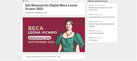 Renovaci N Beca Leona Vicario Septiembre Cu Ndo Y C Mo Hacerla