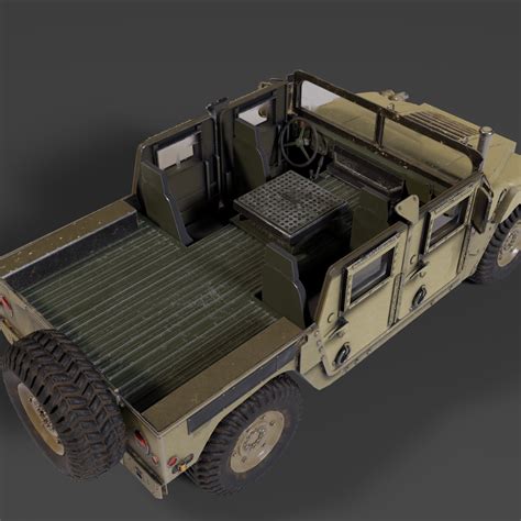 Humvee (HMMWV) con interior Modelo 3D $120 - .obj .blend - Free3D