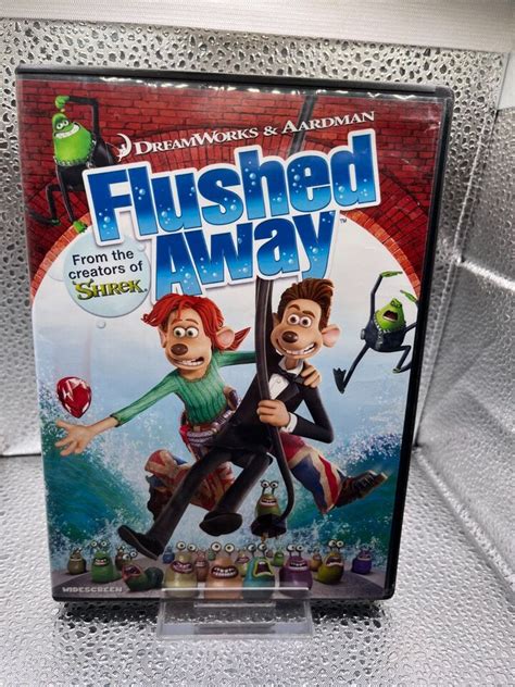 Flushed Away DVD 2007 Full OR Widescreen DreamWorks Hugh Jackman