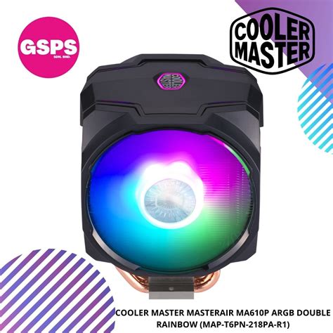 COOLER MASTER MASTERAIR MA610P ARGB DOUBLE RAINBOW MAP T6PN 218PA R1