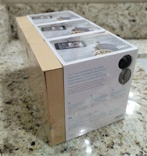 Nest Cam Indoor Smart Security Camera 3 Pack Model Nc1104us Sealed