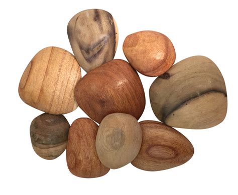 Wood Pebbles9pc Papoose Toys Pte Ltd