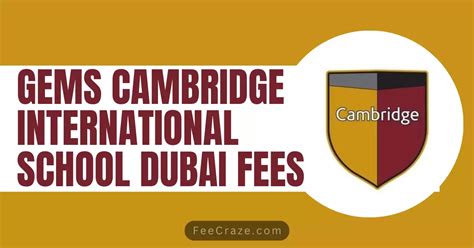 Gems Cambridge International School Fees 2024