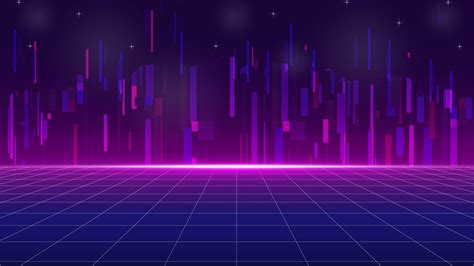 Artistic Purple Blue Retrowave Lines Minimalism HD Vaporwave Wallpapers | HD Wallpapers | ID #100906