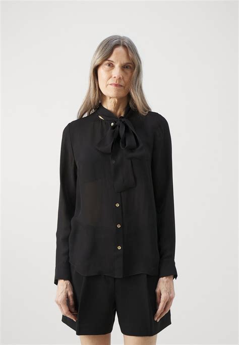 Michael Michael Kors Bow Blouse Button Down Blouse Black Zalando Ie