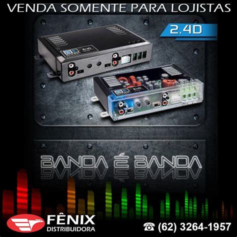 Módulo Amplificador Banda 2 4D 400W RMS 4 Canais 2 Ohms Stereo RCA Os