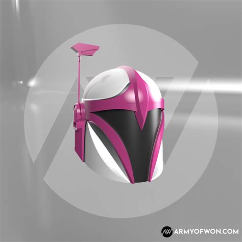 STL file Pink Power Ranger inspired Mandalorian Helmet・3D printing idea ...