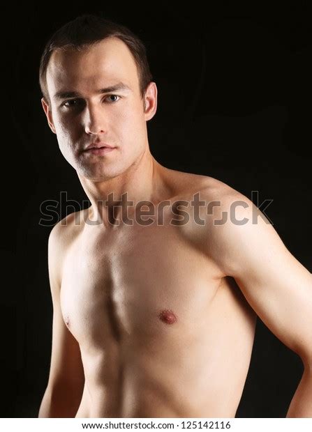 Portrait Naked Muscular Man Isolated On Stock Photo Shutterstock