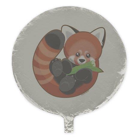 Red Panda Mylar Balloon By Kimchikawaii Cafepress Mylar Balloons