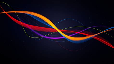 Colored Ribbons Hd Wallpaper Wallpaperfx