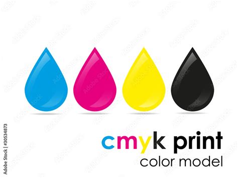 CMYK Color Model Stock Vector | Adobe Stock