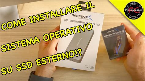 Come Installare Il Sistema Operativo Su Ssd Esterno Youtube