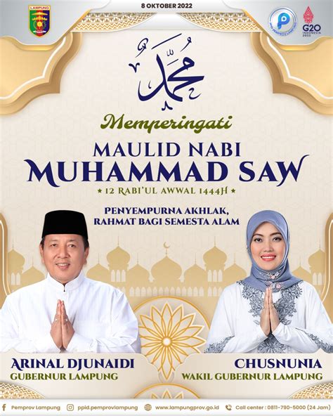 Memperingati Maulid Nabi Muhammad SAW 1444H PPID Provinsi Lampung