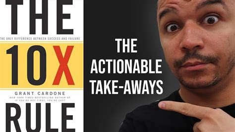 The 10x Rule By Grant Cardone Actionable Takeaways Youtube