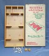 Merdel Game Mfg Co Skittles Spin Top Bowling Game Model In