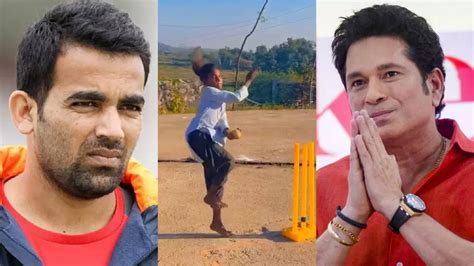 Sachin Tendulkar Compares Village Girl To Zaheer Khan Star Pacers