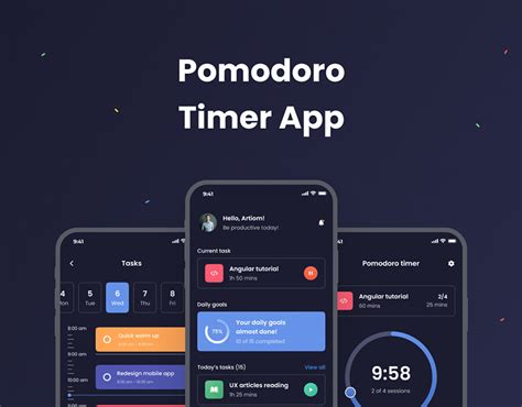Pomodoro Timer App | Behance