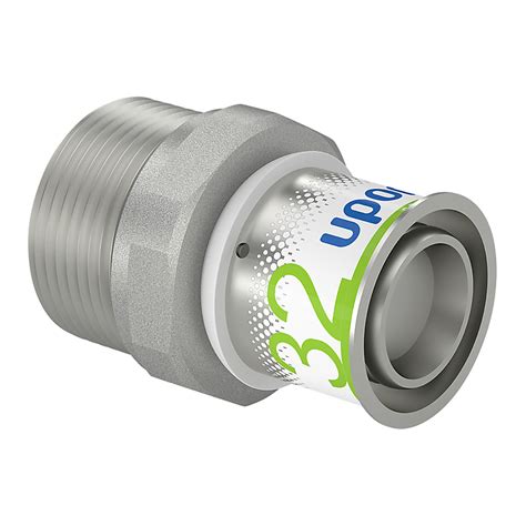 Uponor S Press PLUS alupex presskobling med nippel 32 mm x 1 ¼