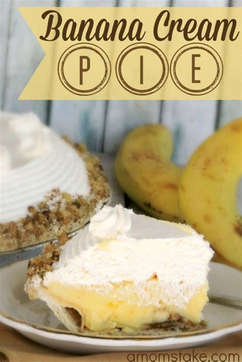 Homemade Banana Cream Pie Recipe A Moms Take