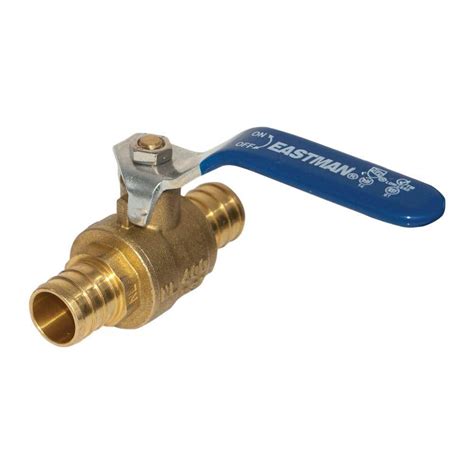 Eastman 1 2 In X 1 2 In Brass Pex Ball Valve 20093lf The Home Depot