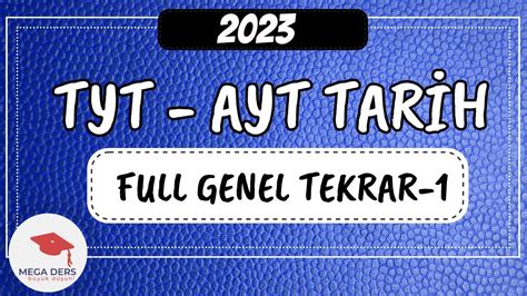 2023 TARİH FULL GENEL TEKRAR 1 tyt ayt yks yks2023 tarih YouTube