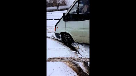 Ford Transit Drift In Snow Youtube