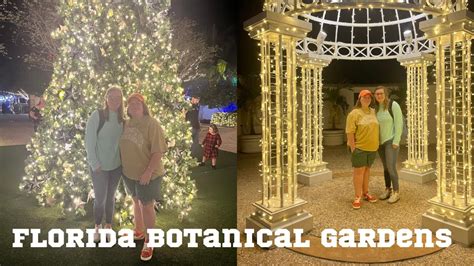 Florida Botanical Gardens Christmas Lights Youtube