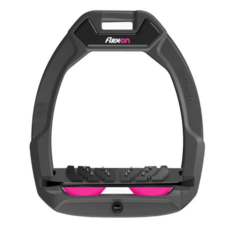 Flex On Safe On Safety Stirrups Iug Dark Grey Black Pink Kates