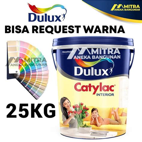 Jual Cat Tembok Dulux Catylac Interior Kg Pail Bisa Request Custom