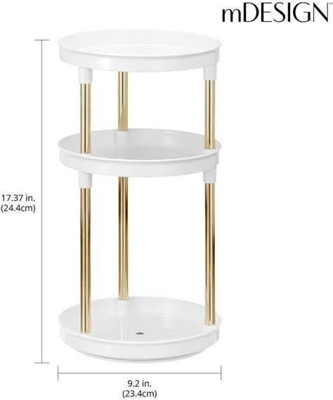 Mdesign Spinning Lazy Susan Organizador De Maquillaje Giratorio