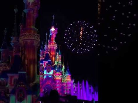 Disney D Light Drone Show Disneyland Paris Th Anniversary Youtube