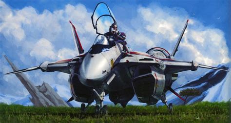 Macross Un Spacy Art Print By Magna3 X Small Macross Valkyrie Arte