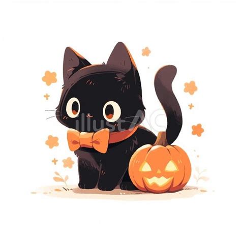 ハロウィン 黒猫イラスト No 24476472｜無料イラスト・フリー素材なら「イラストac」