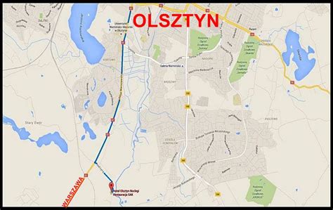 Olsztyn Mapa Mapa