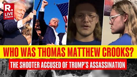 Trump Rally Shooter Identified As Thomas Matthew Crooks 20 Year Old Pennsylvania Man By News