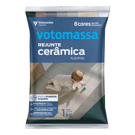 Rejunte Flexível Para Cerâmica Votomassa 1kg Votoran Cores Shopee Brasil