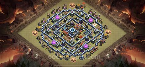 Best Anti 2 Stars War Base Th13 With Link Anti Air Electro Dragon