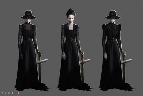 Artstation Vampyr Florent Auguy Character Design Girl Game