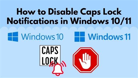 How To Disable Caps Lock Notifications In Windows