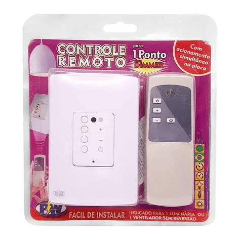 Controle Remoto Para Ventilador De Parede Vel Dimmer Bivolt Pw