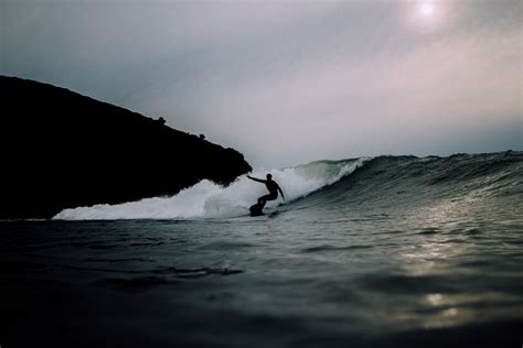 Free Images Sea Coast Ocean Silhouette Person Surfboard Extreme