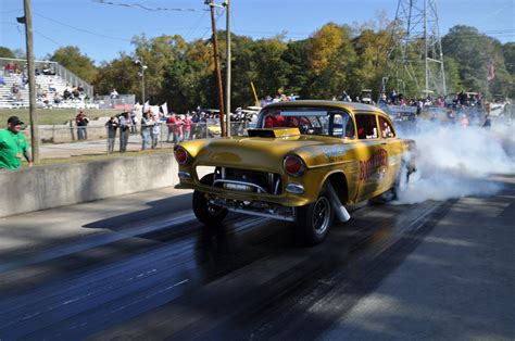 Randy Stone Bootlegger Gasser Chevy Bel Air 210 Greer Dragway Chevy