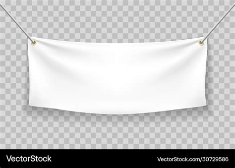 Blank fabric banner Royalty Free Vector Image - VectorStock