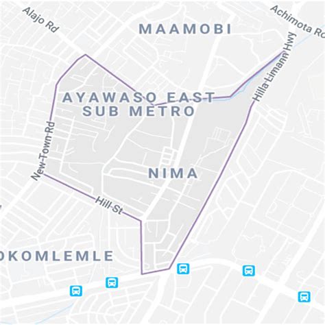 Area Map Of Nima In Accra Ghana 2018 Download Scientific Diagram