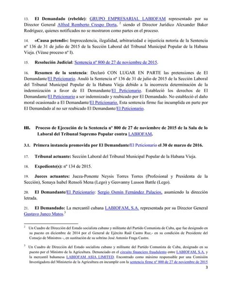 Procesos Judiciales Contra LABIOFAM Por Acoso Laboral PDF