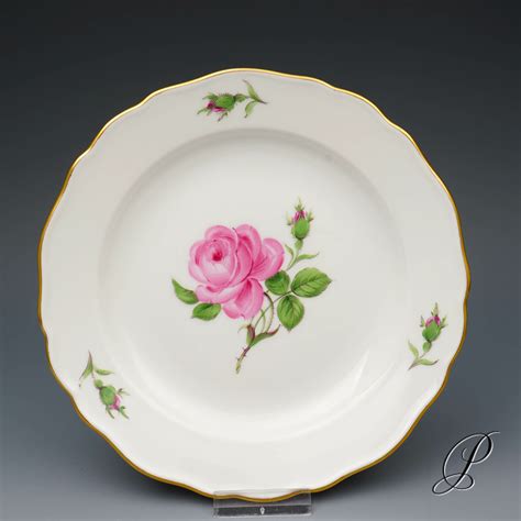 Kaffeegedeck Meissen Im Dekor Rote Rose Porzellan Porcelain