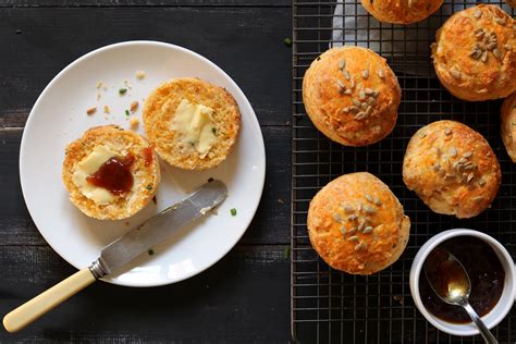 Cheese Scones with Chives & Sunflower Seeds - The Last Food Blog