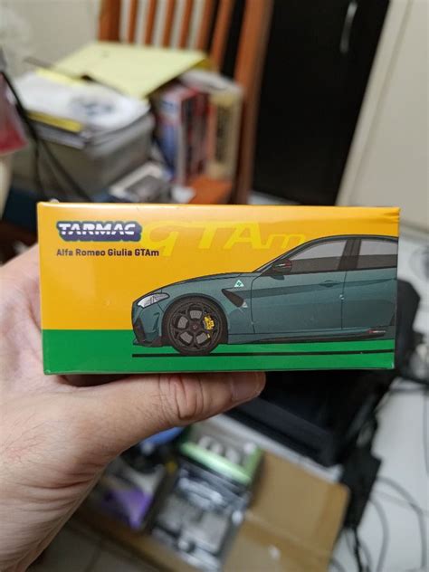 Tarmac Works Alfa Romeo Giulia GTAm Green Metallic Hobbies Toys