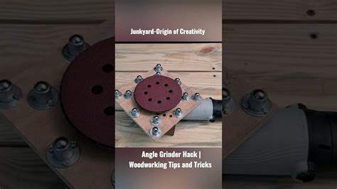 Amazing Angle Grinder Hack Woodworking Tips And Tricks Youtube